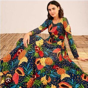 Farm Rio Fruit Forest Maxi Dress Medium